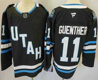 Mens Utah Hockey Club #11 Dylan Guenther Navy 2024 Stitched Jersey